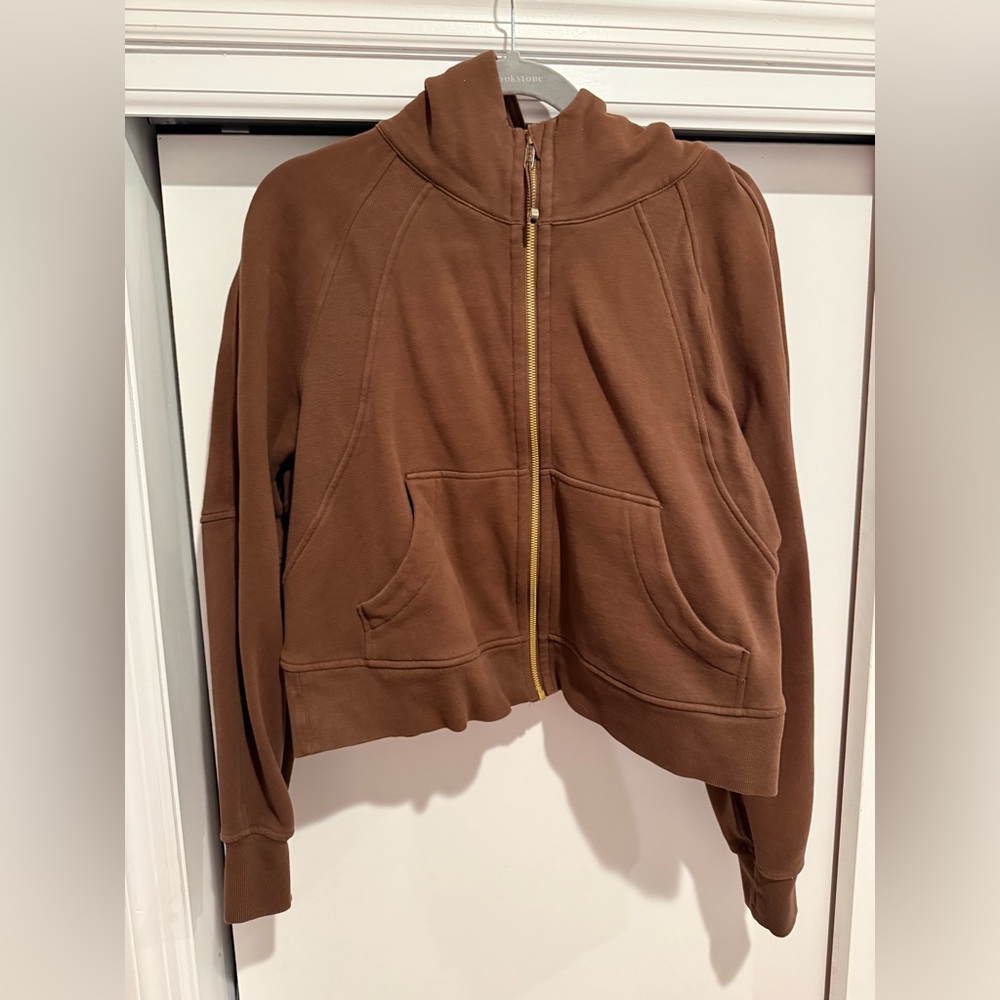 Lululemon Scuba Oversized Full Zip Java Brown Siz… - image 2